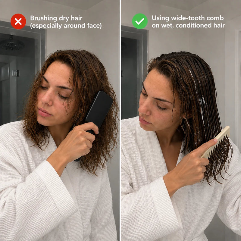 Mistake 4: Brushing When Dry